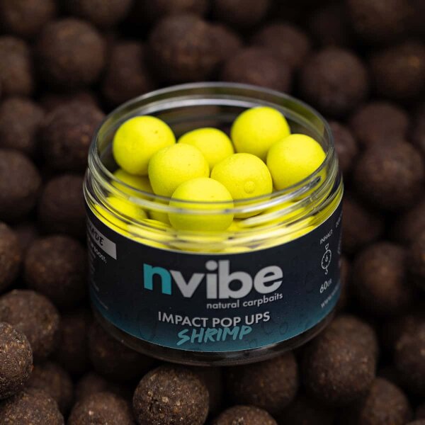NVIBE IMPACT SHRIMP POP UPS - 16 mm Yellow
